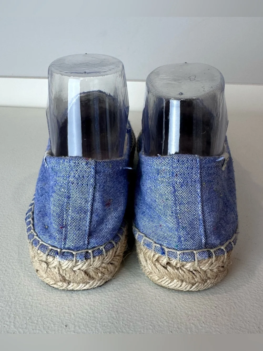 Soludos Mary Matson Blue Yellow Summer Sunshine Espadrille Shoes Size 8